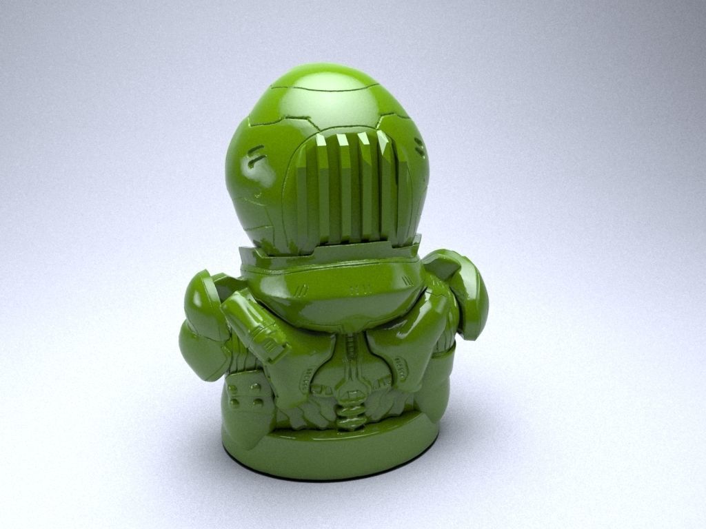 Doom Guy figure 3D print model_8