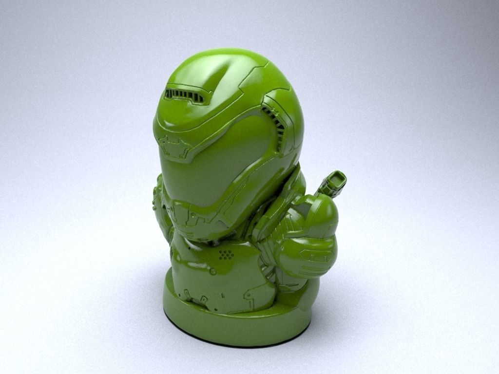 Doom Guy figure 3D print model_4