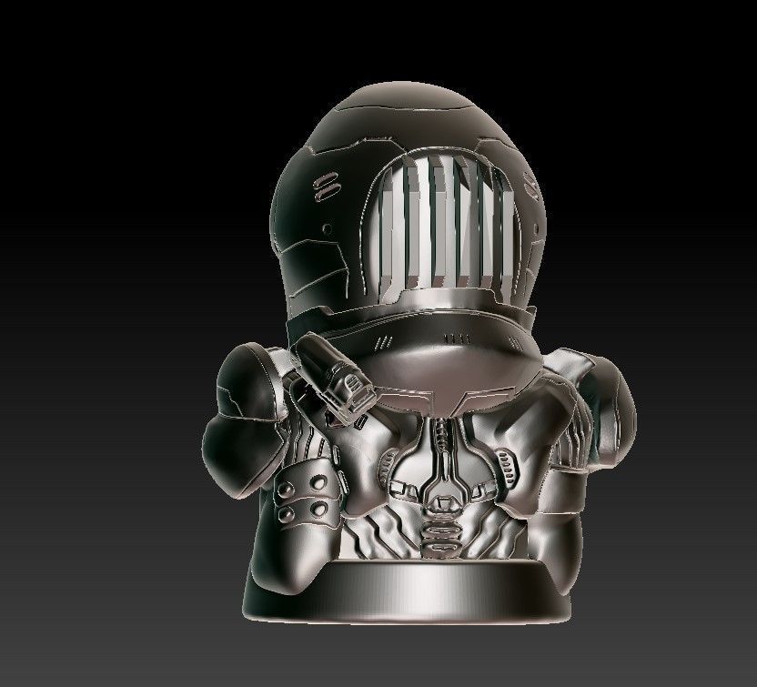 Doom Guy figure 3D print model_15