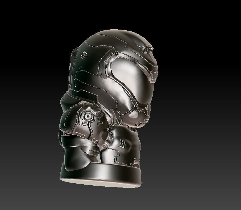 Doom Guy figure 3D print model_25