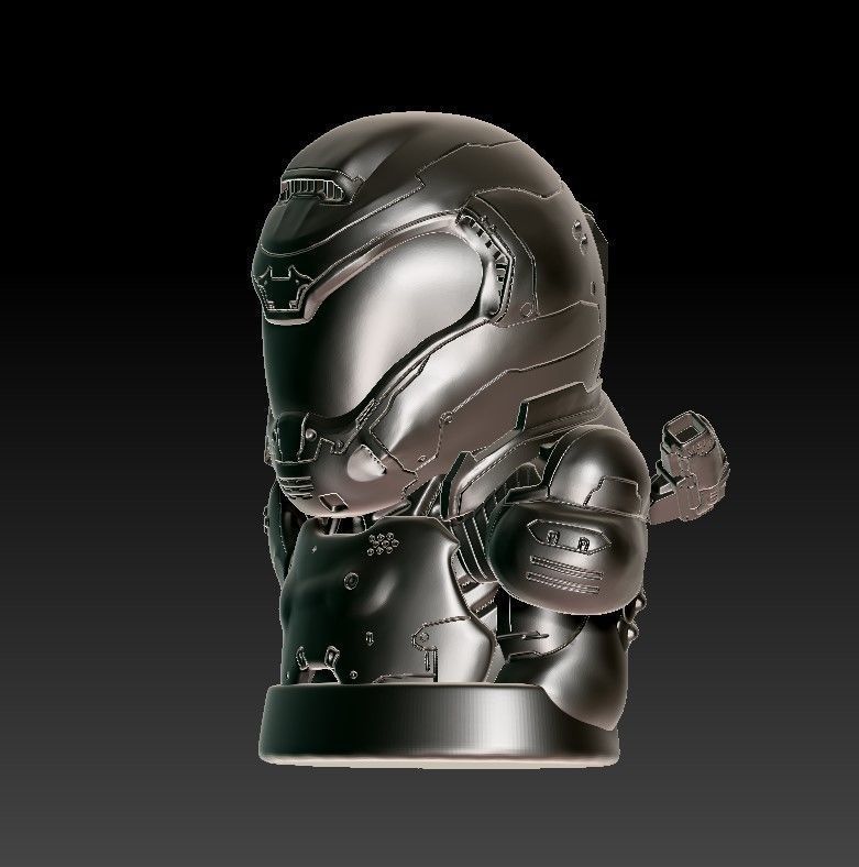 Doom Guy figure 3D print model_34