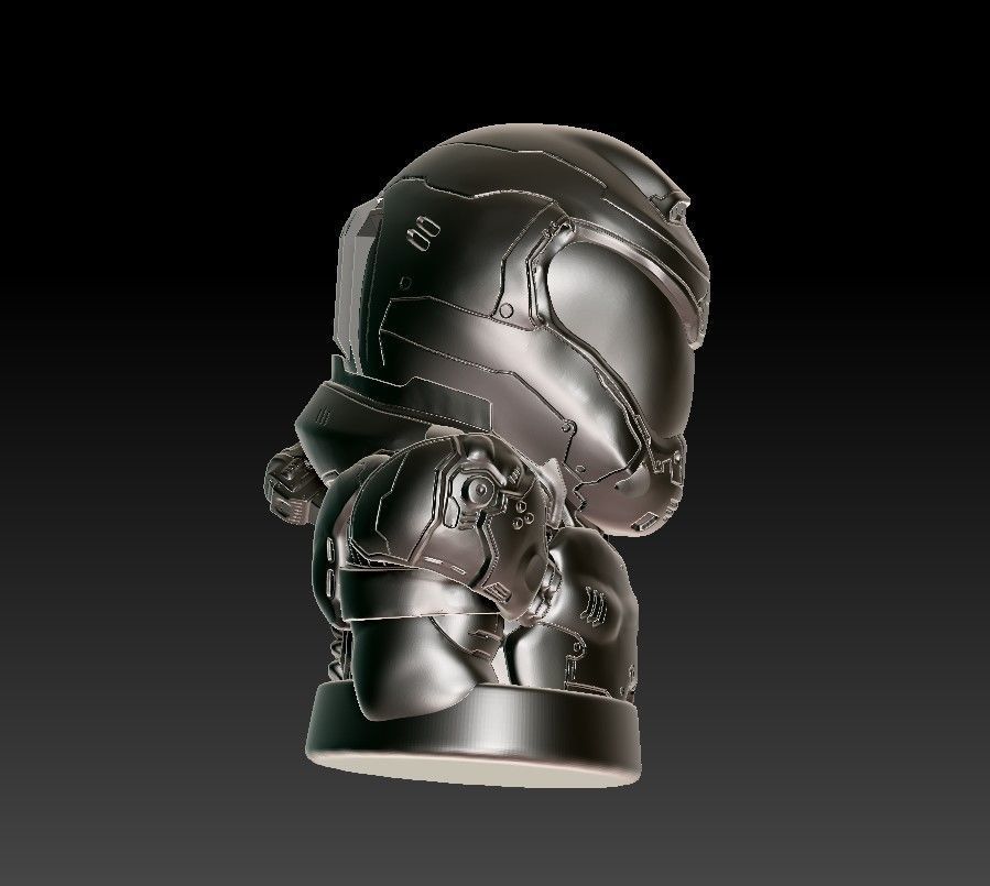 Doom Guy figure 3D print model_24