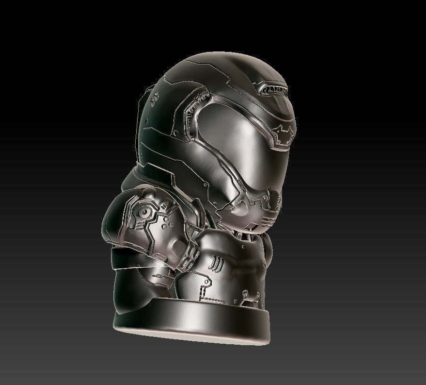 Doom Guy figure 3D print model_26