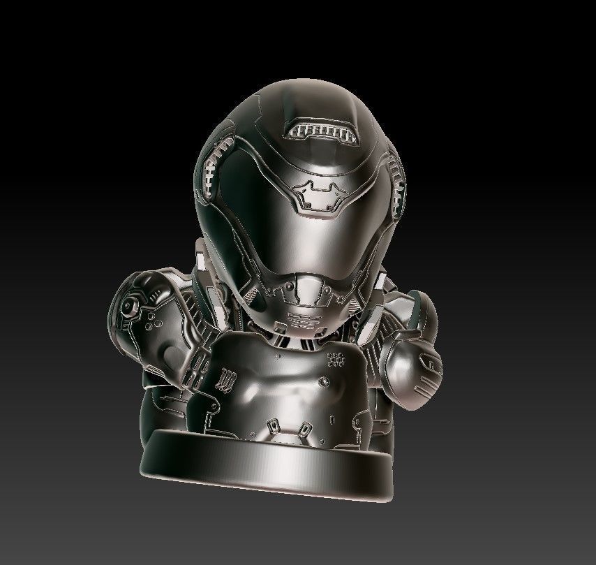 Doom Guy figure 3D print model_30
