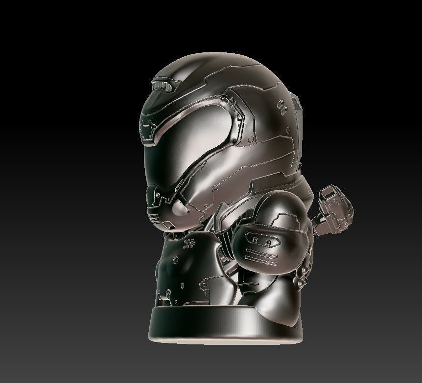 Doom Guy figure 3D print model_45