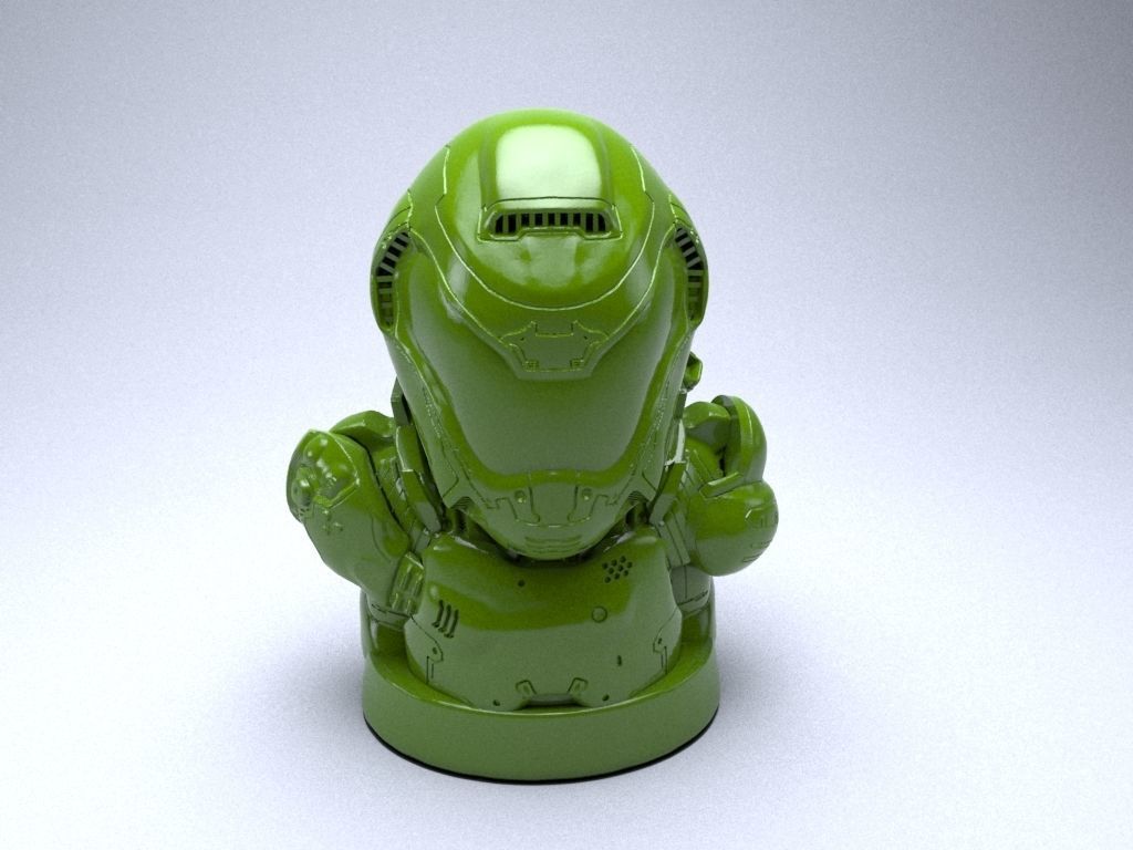 Doom Guy figure 3D print model_0