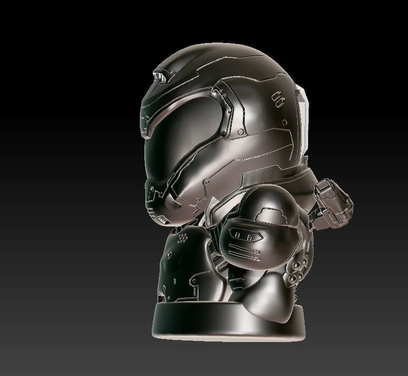 Doom Guy figure 3D print model_47