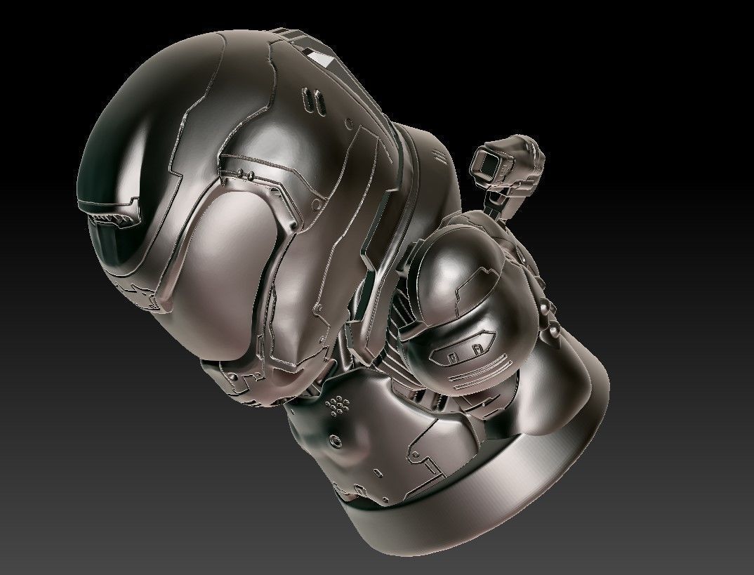 Doom Guy figure 3D print model_32