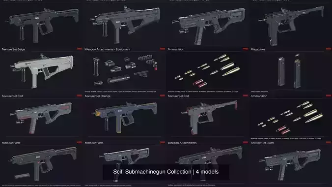 Scifi Submachinegun Collection 