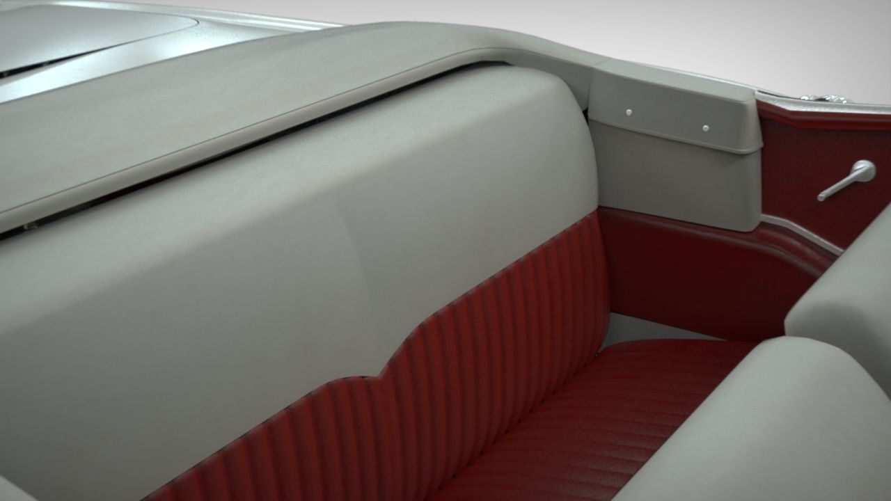 Chevy Belair convertible 1955 3D model_11