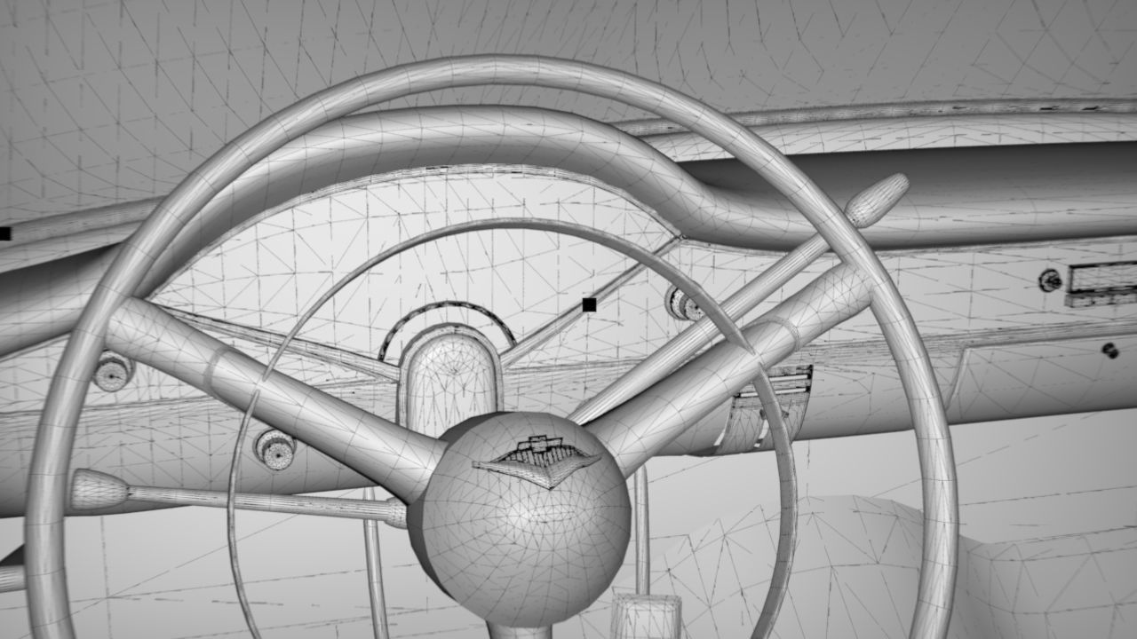 Chevy Belair convertible 1955 3D model_15