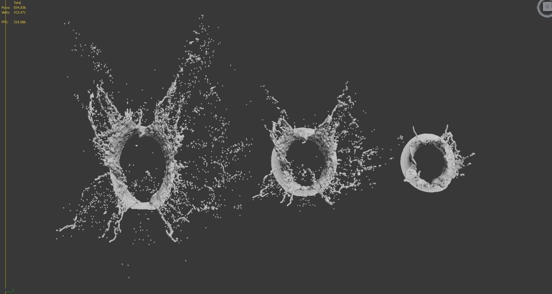 Water Splash 3D Model 3D model_8