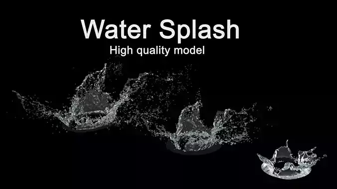 Water Splash 3D Model 3D model