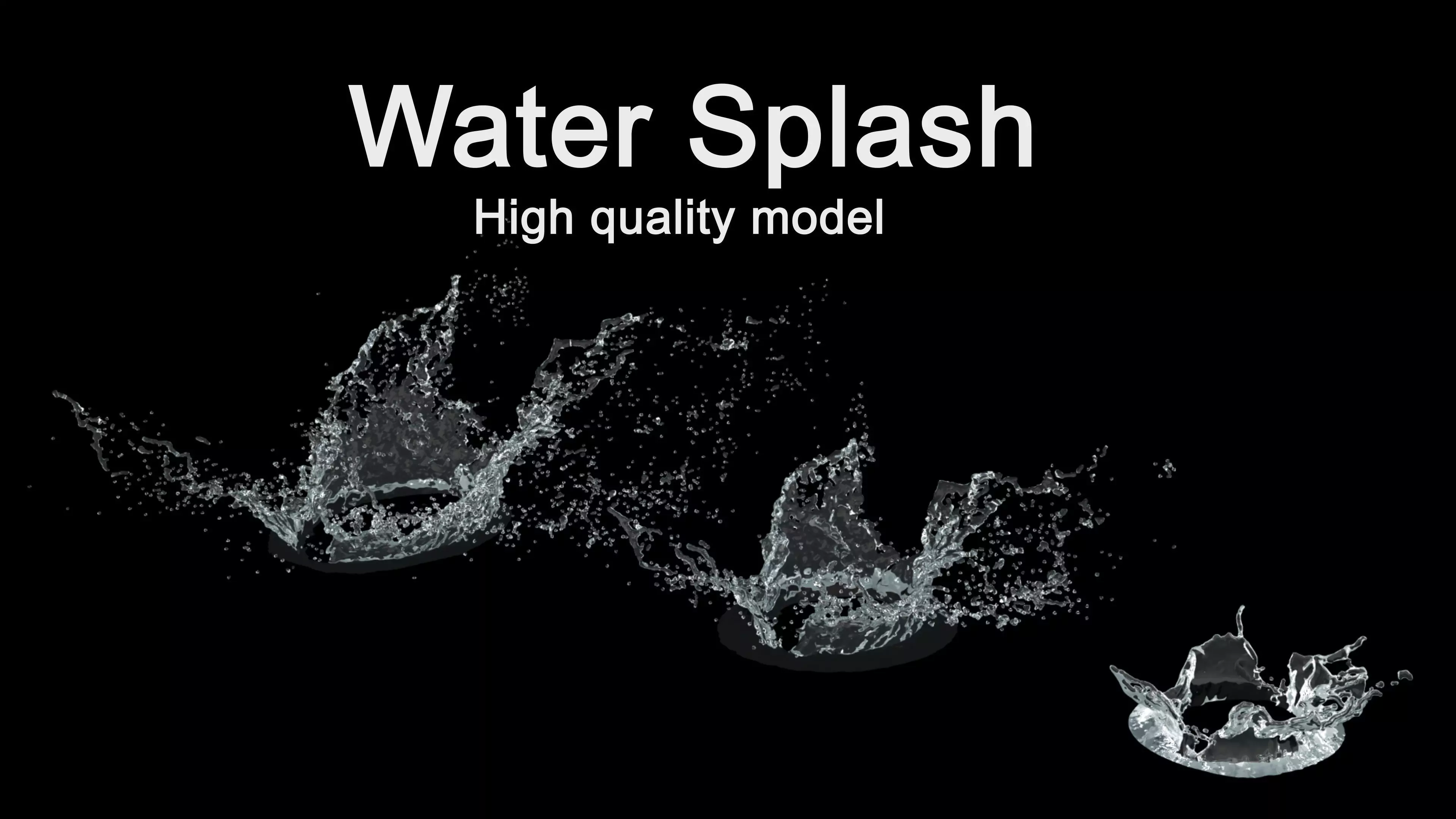 Water Splash 3D Model 3D model_0