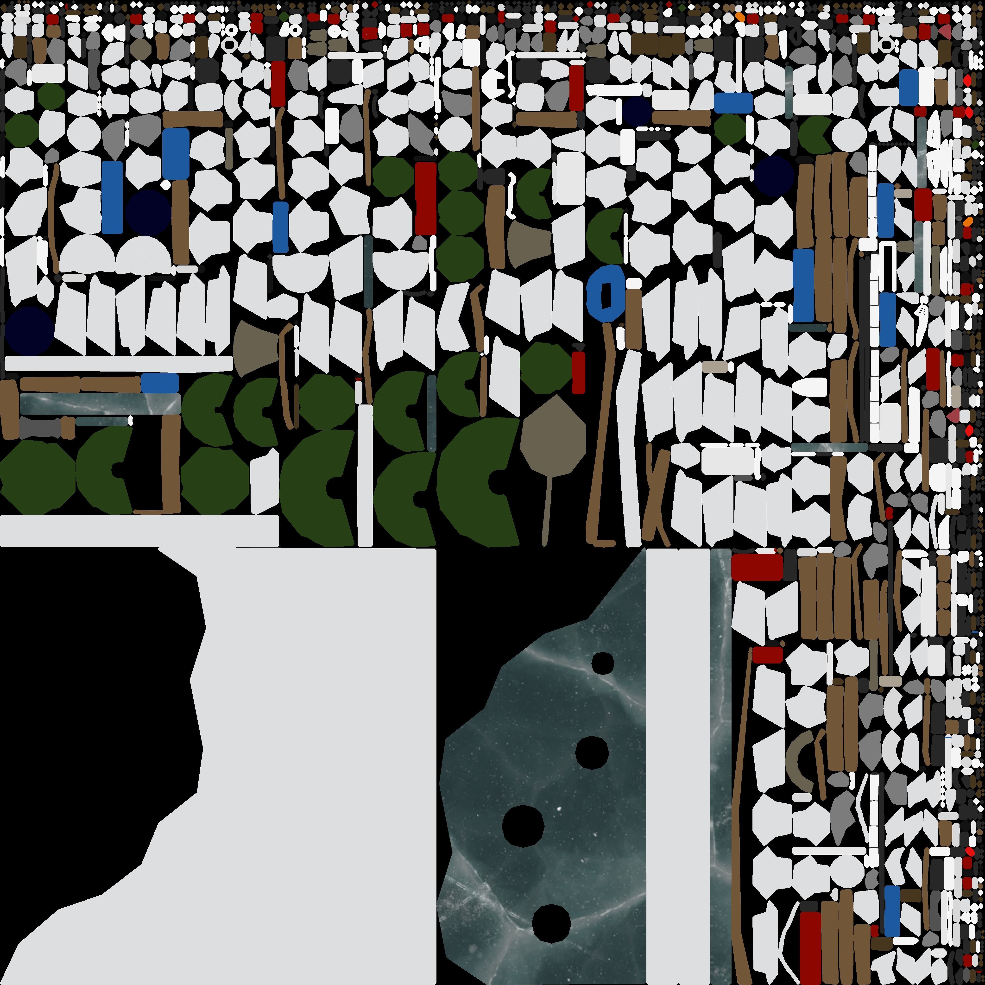 isometric fishing in the ice Low-poly 3D model_7