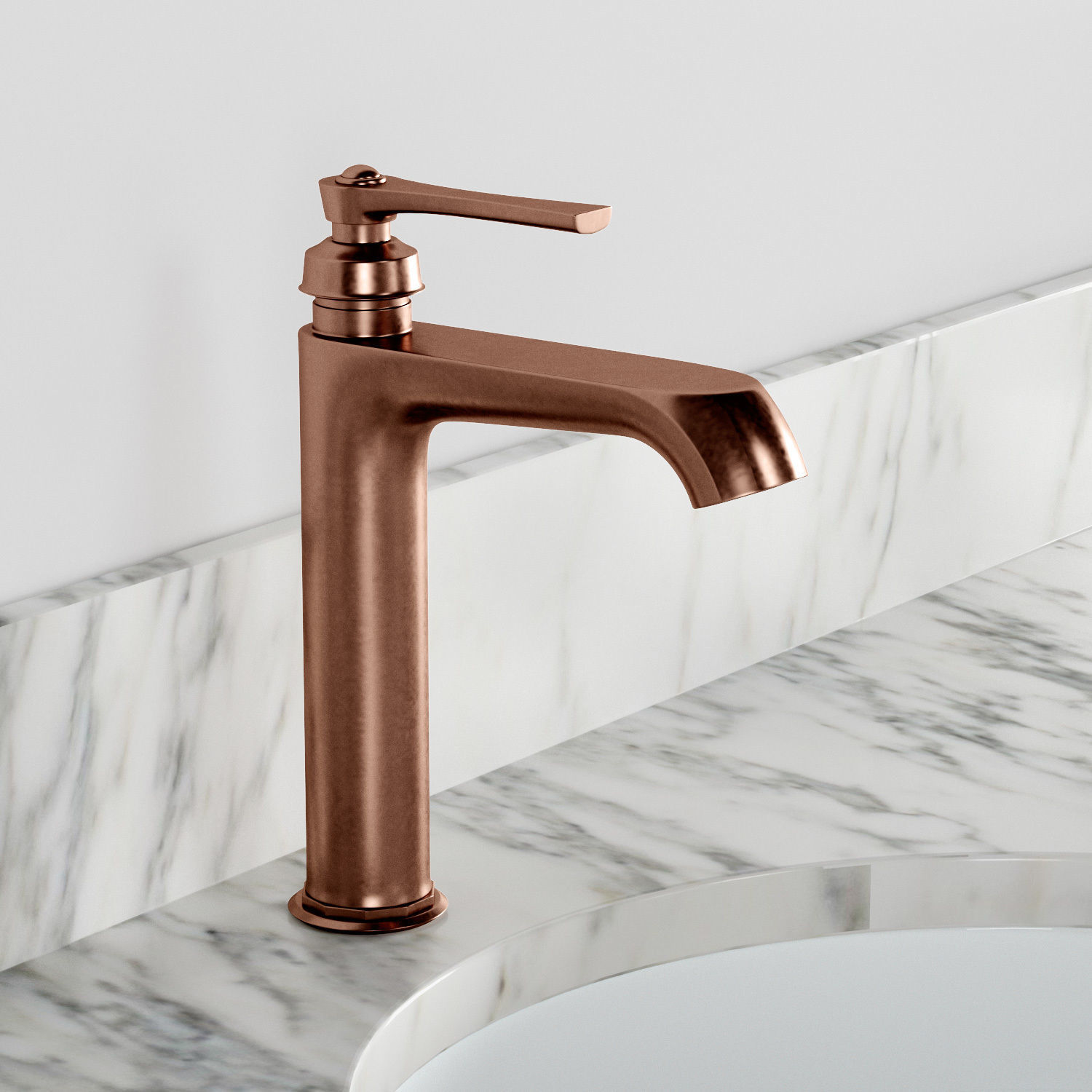 Keller Double Vanity for Undermount Sinks - Vintage Navy Blue 3D model_3