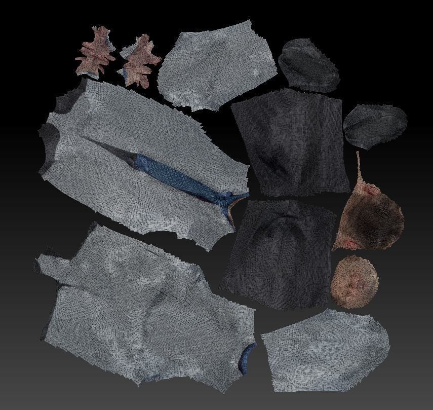 Animated medical doctor male walking standing sitting 82 Low-poly 3D model_7