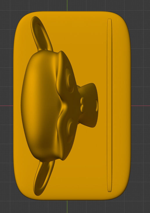 Blender Monkey Phone Holder 3D print model_3