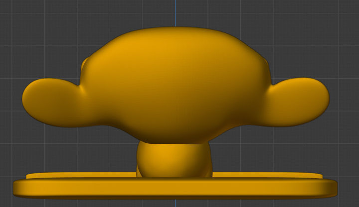 Blender Monkey Phone Holder 3D print model_4