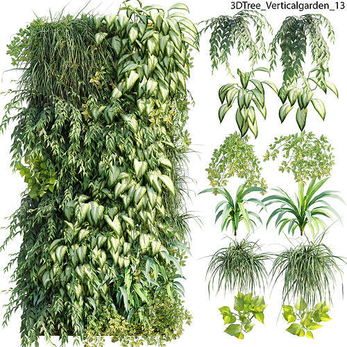 Verticalgarden - Green wall 13 3D model