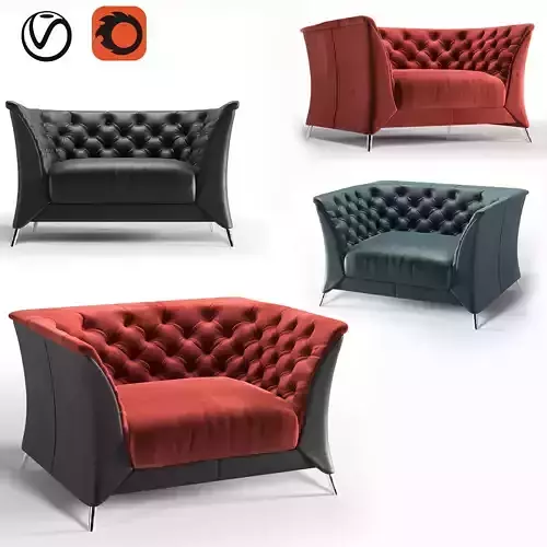 Armchair natuzzi La Scala