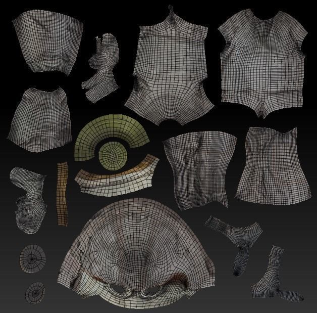 Animated Soviet Liquidator of nuclear accident of Chernobyl 84 Low-poly 3D model_9