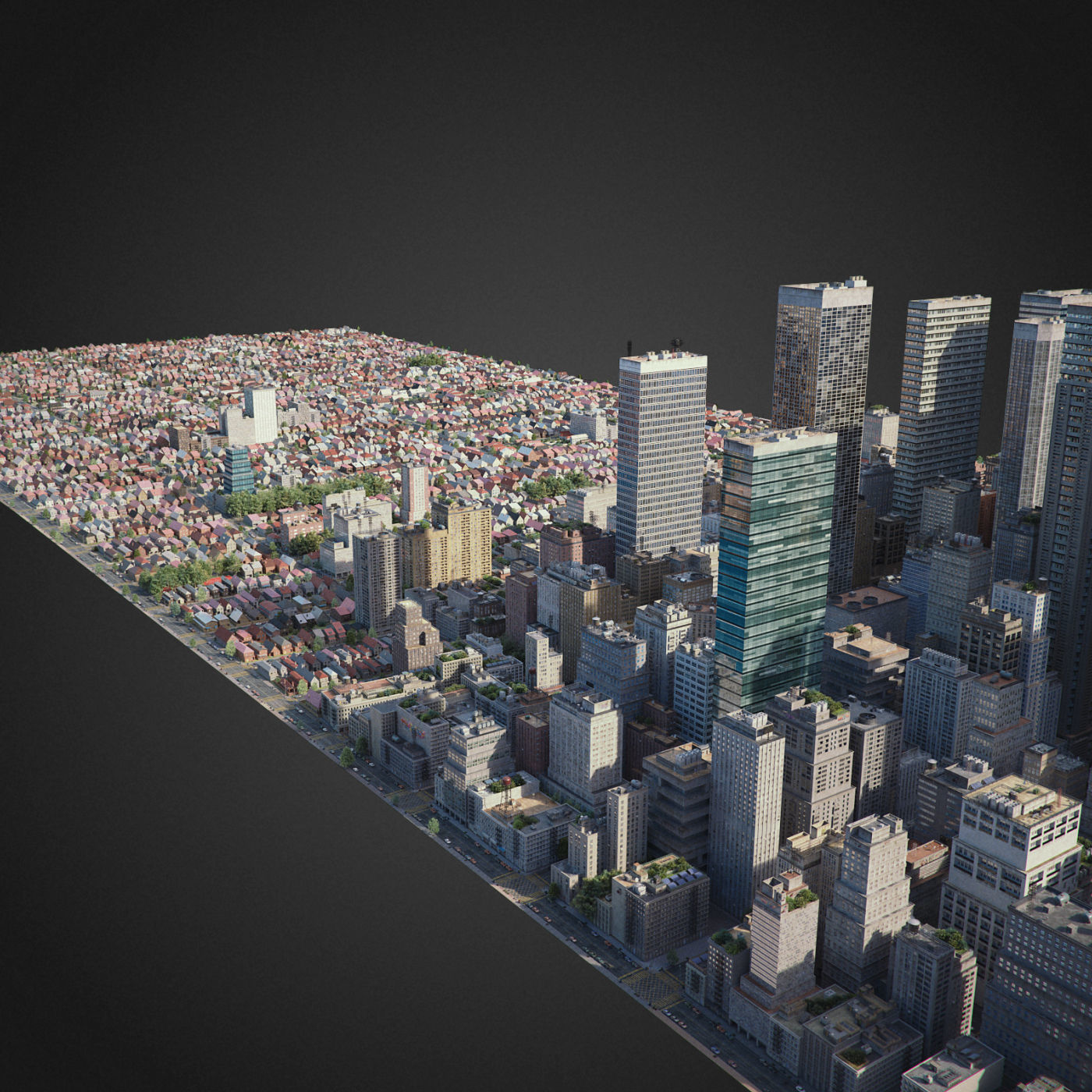 Realistic City R6 3D model_8