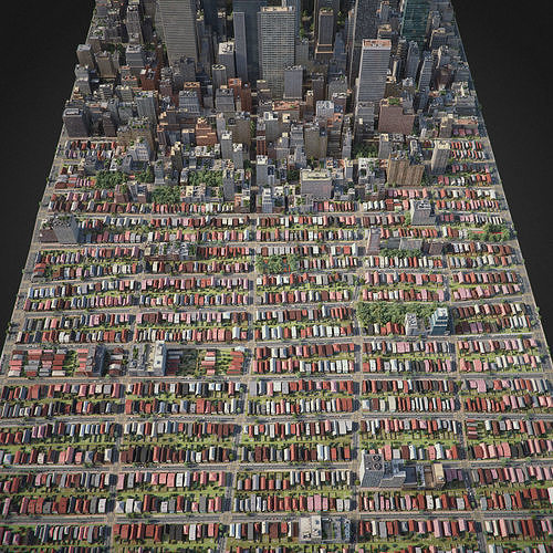 Realistic City R6 3D model 7