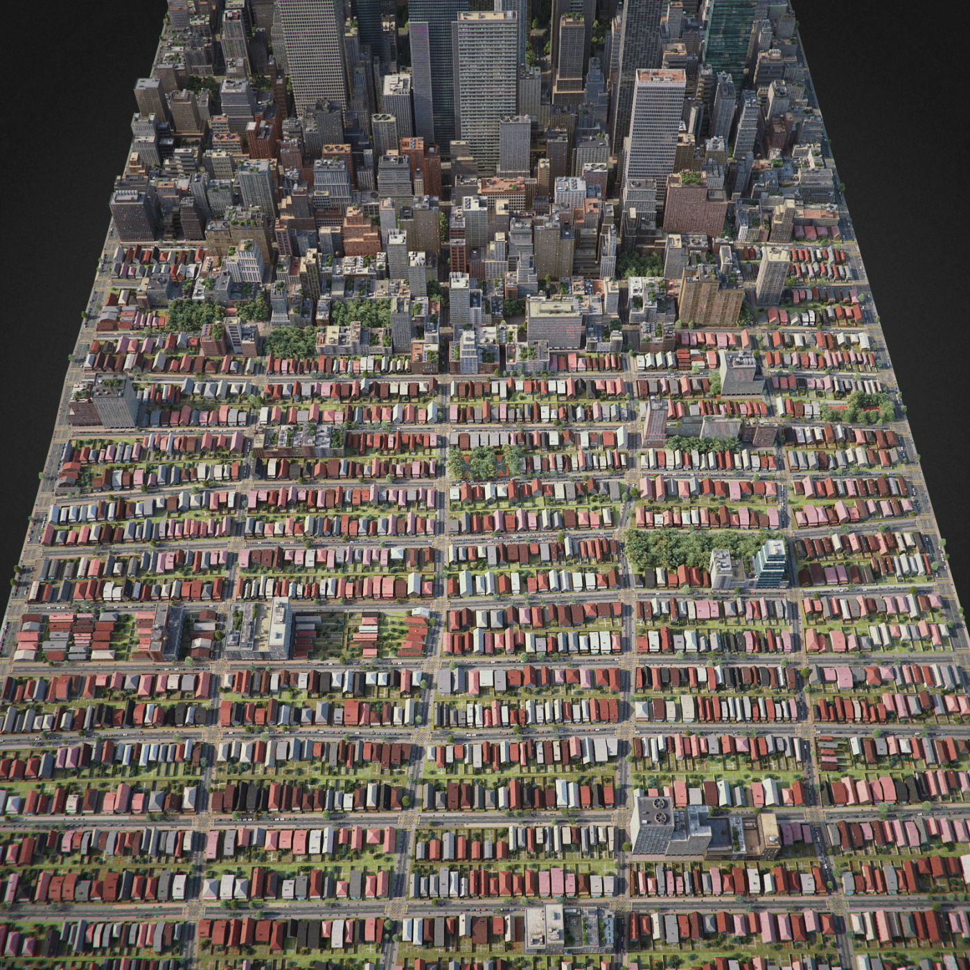 Realistic City R6 3D model_6