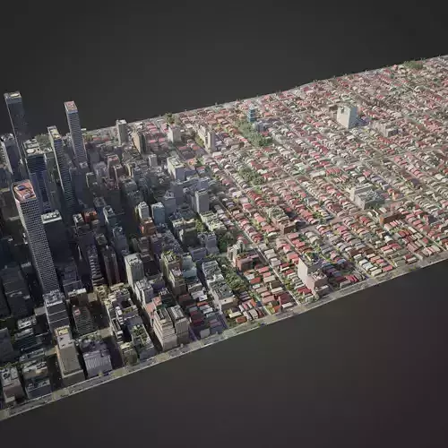 Realistic City R6 3D model