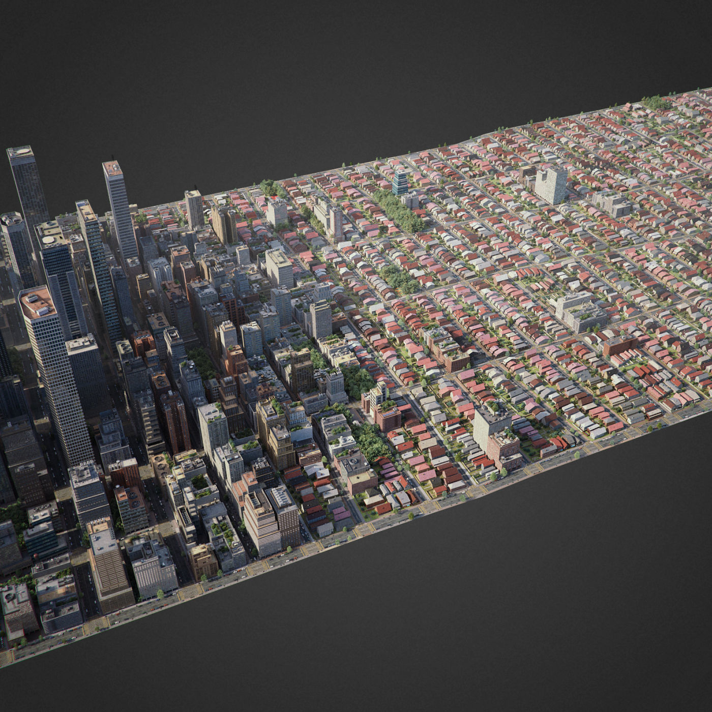 Realistic City R6 3D model_0