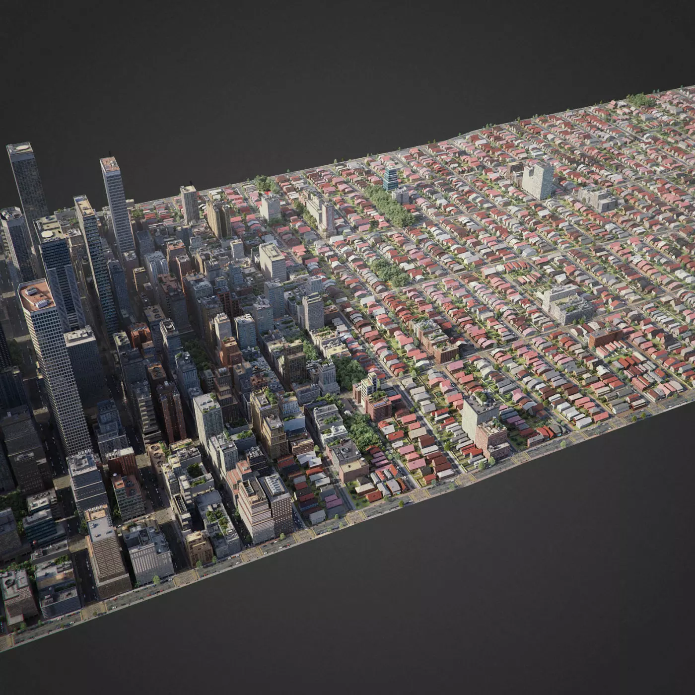 Realistic City R6 3D model_0