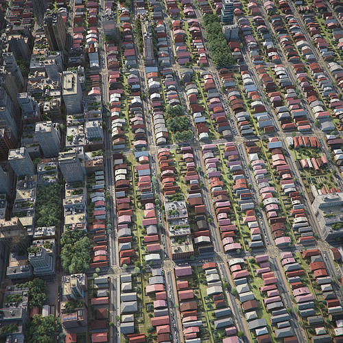 Realistic City R6 3D model 5