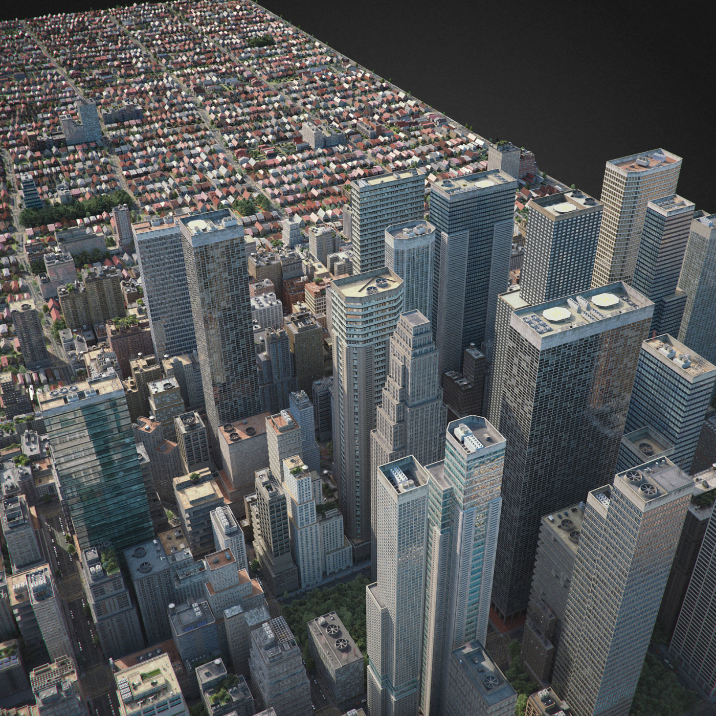 Realistic City R6 3D model_1