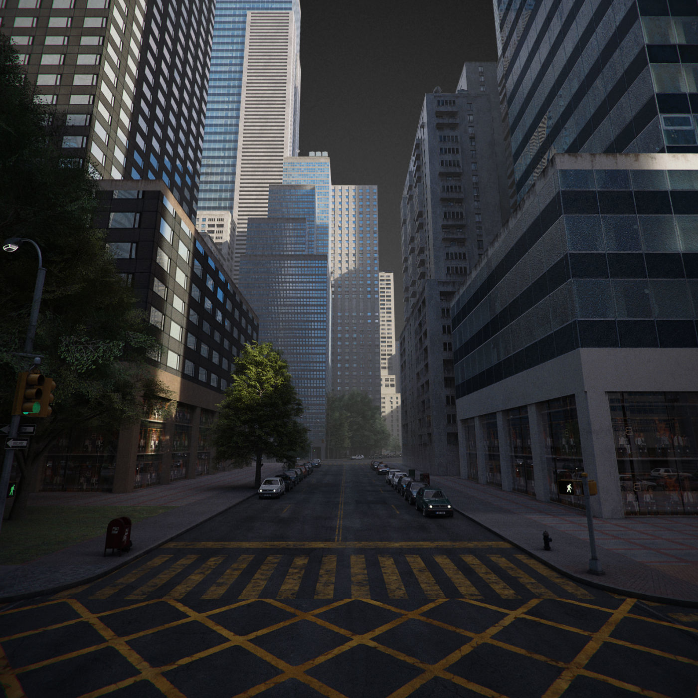Realistic City R6 3D model_18