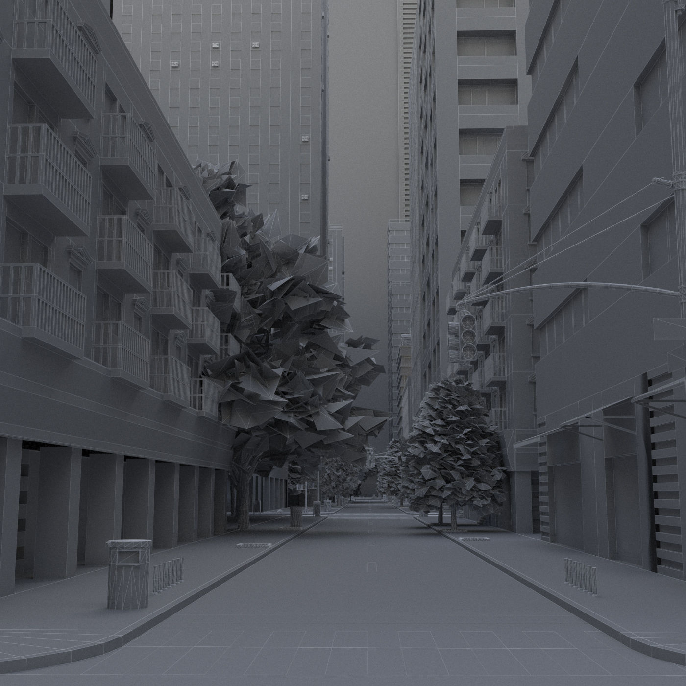 Realistic City R6 3D model_56