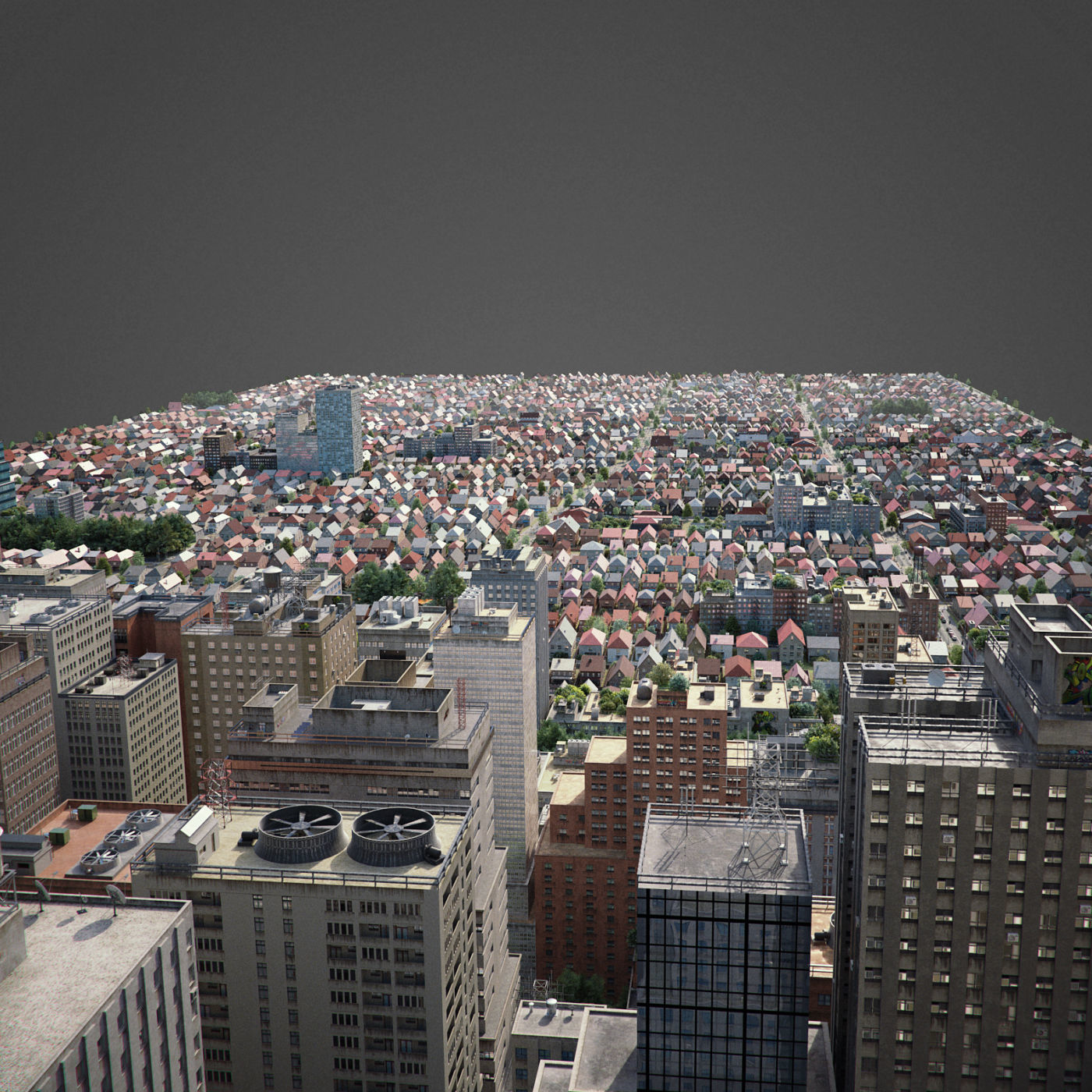 Realistic City R6 3D model_27