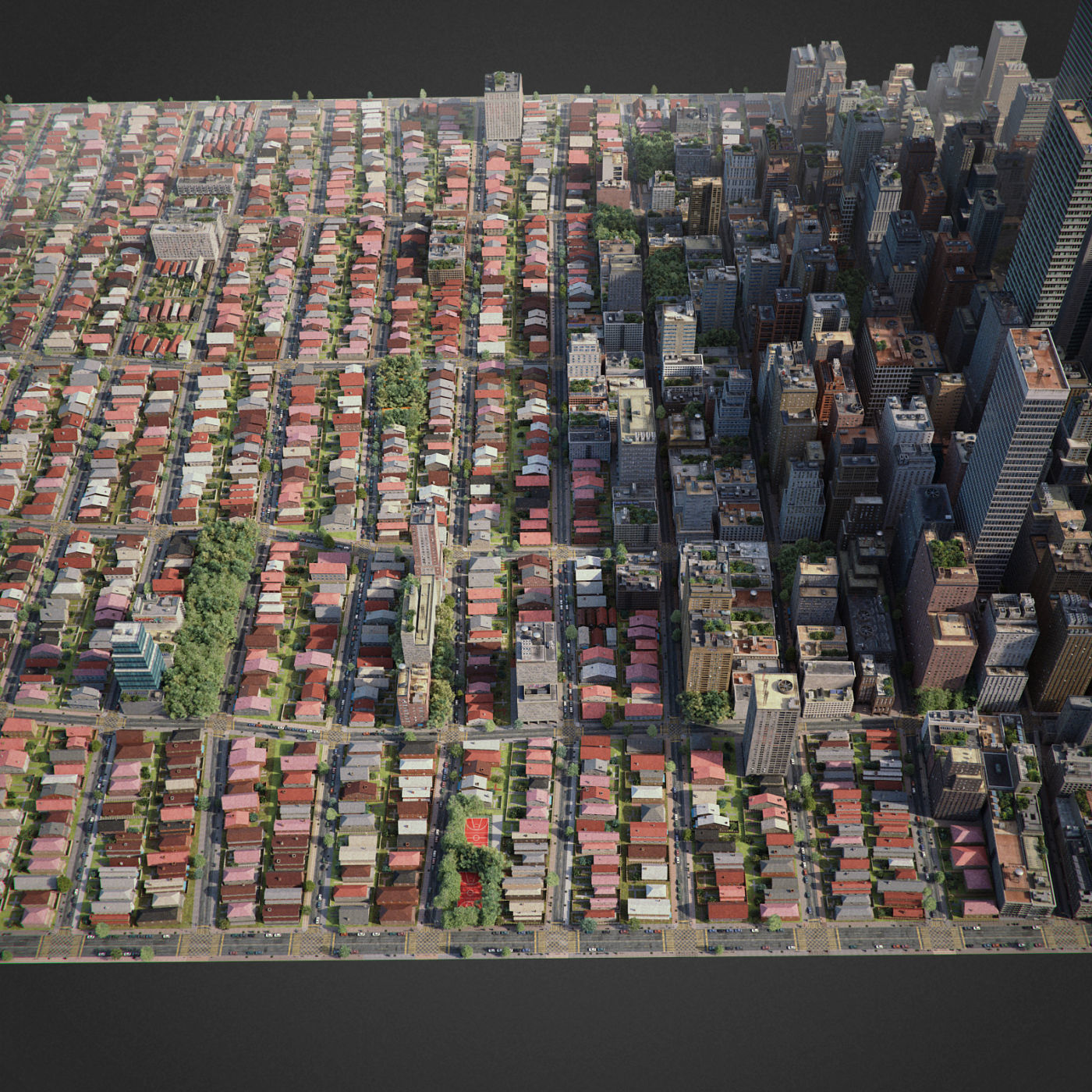Realistic City R6 3D model_15