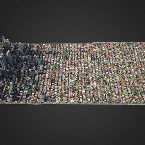 Realistic City R6 3D model 4