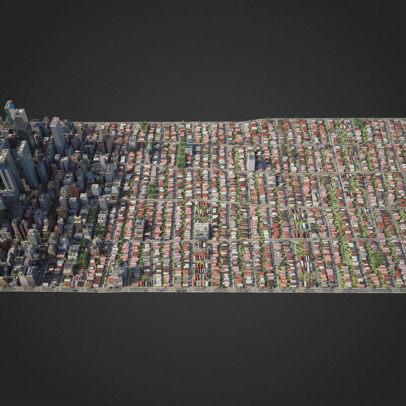 Realistic City R6 3D model_3