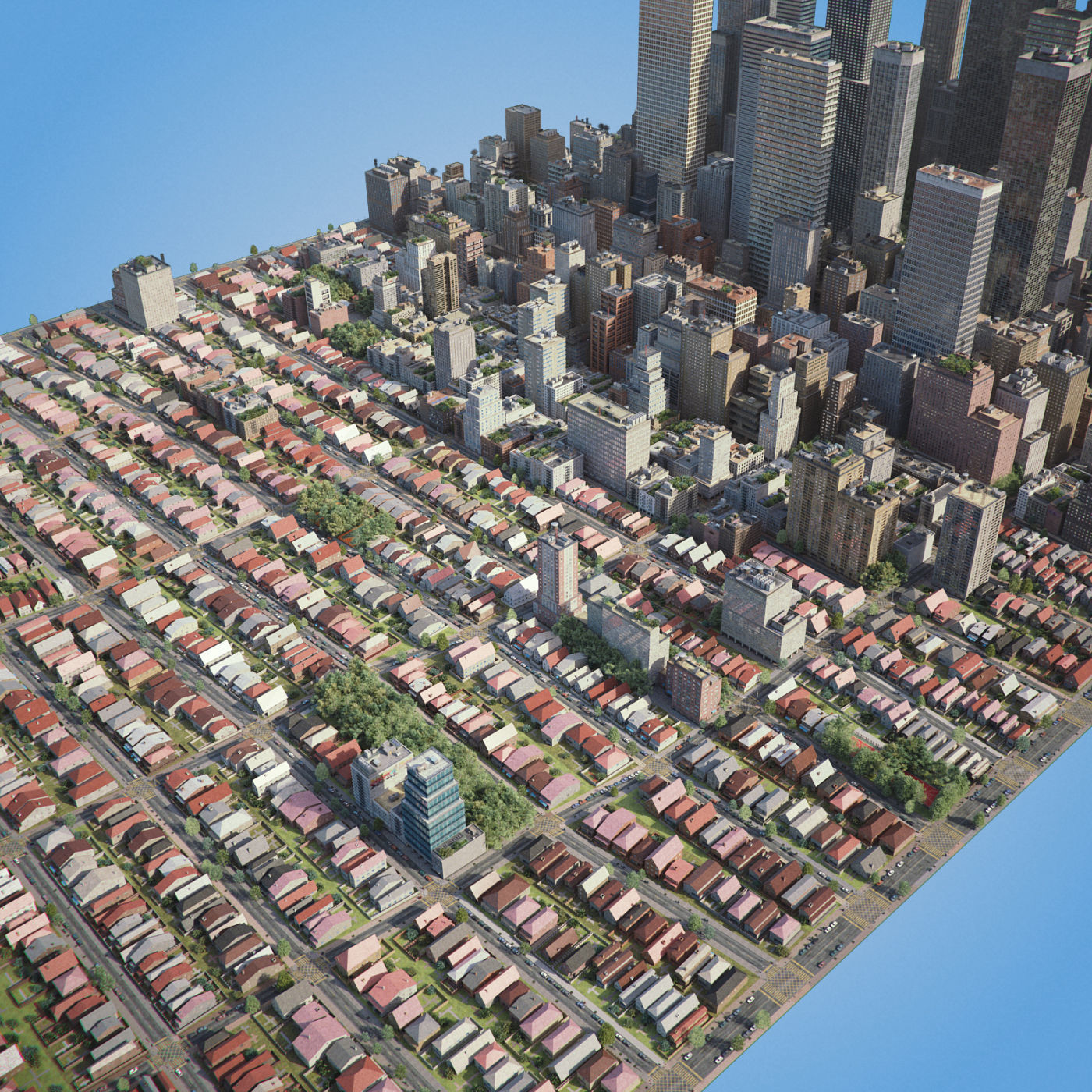 Realistic City R6 3D model_10