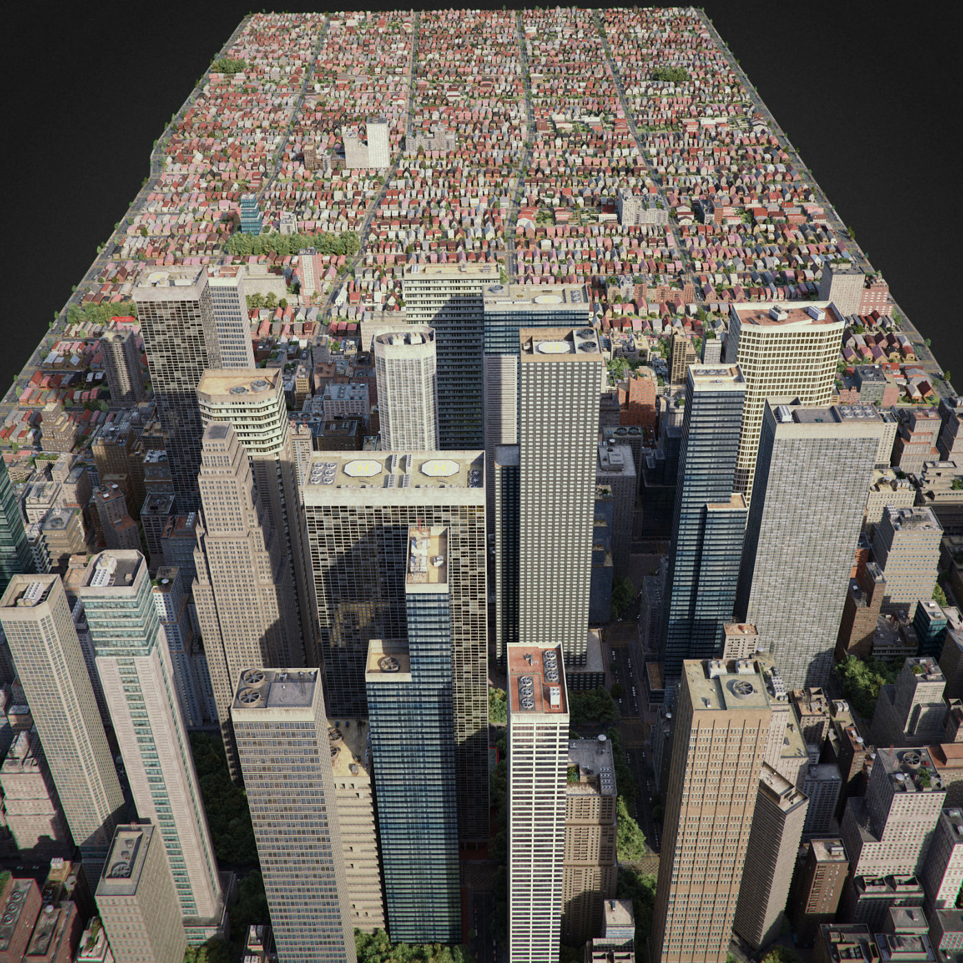 Realistic City R6 3D model_22