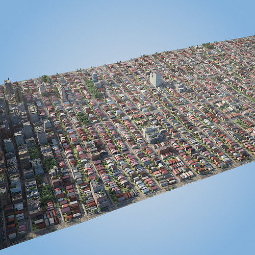 Realistic City R6 3D model 6