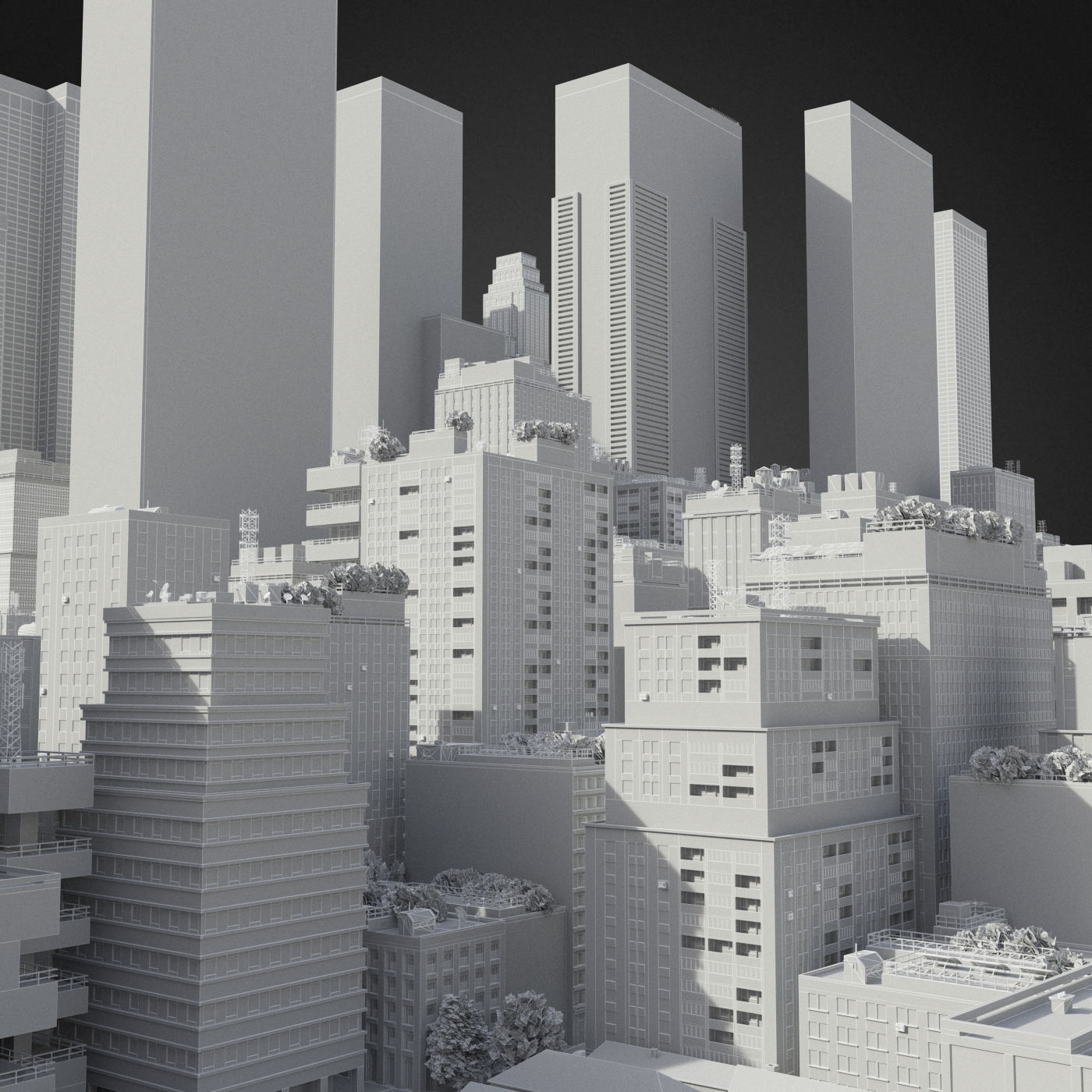 Realistic City R6 3D model_46