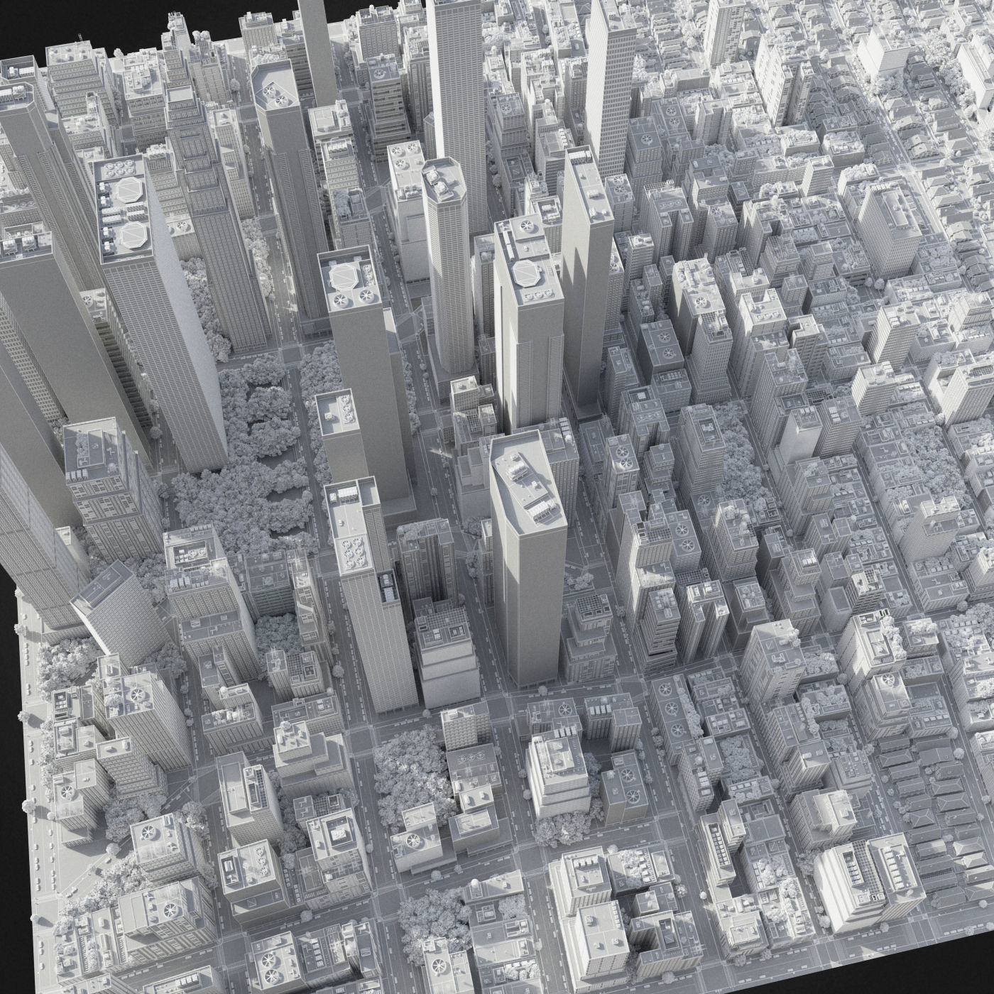 Realistic City R6 3D model_40