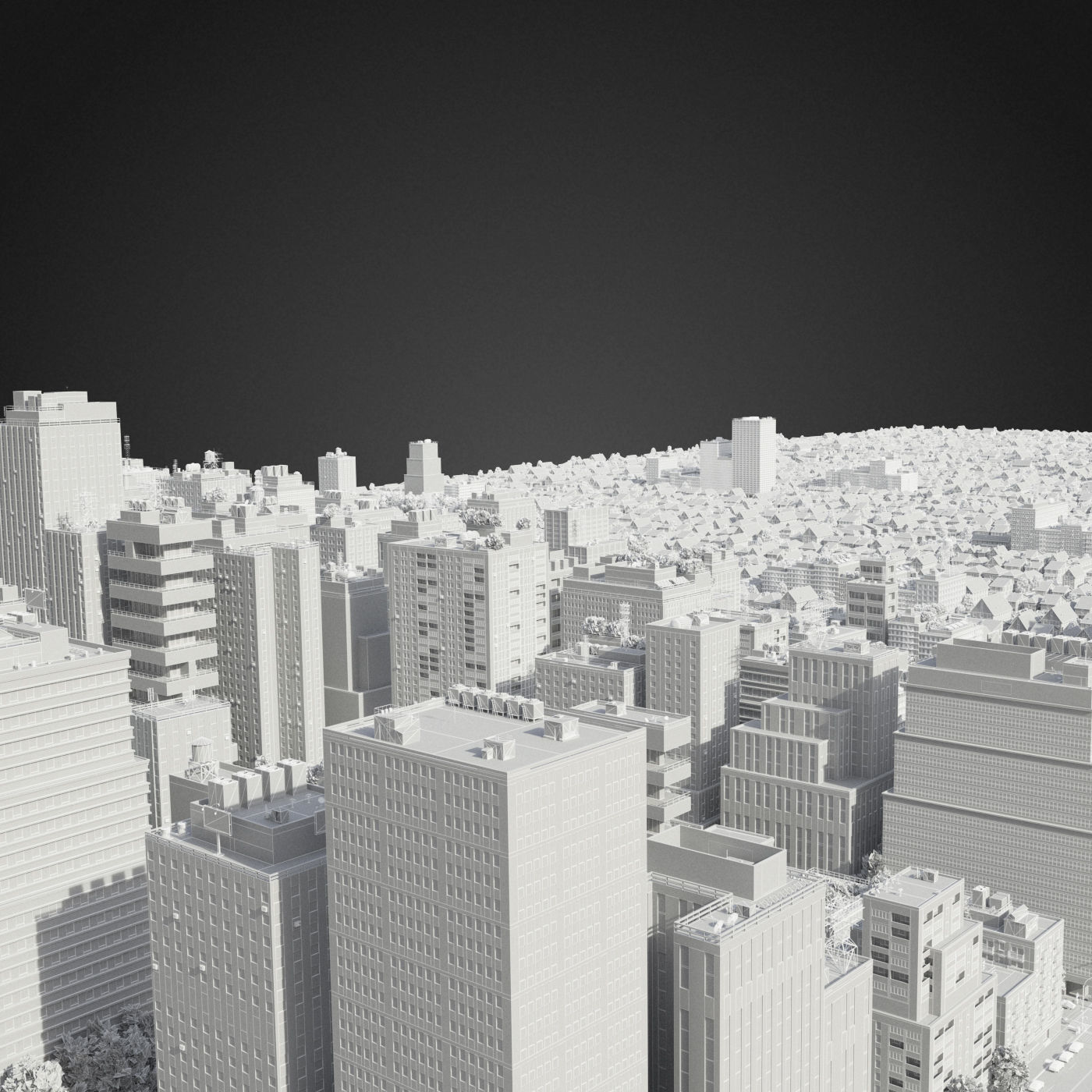 Realistic City R6 3D model_48