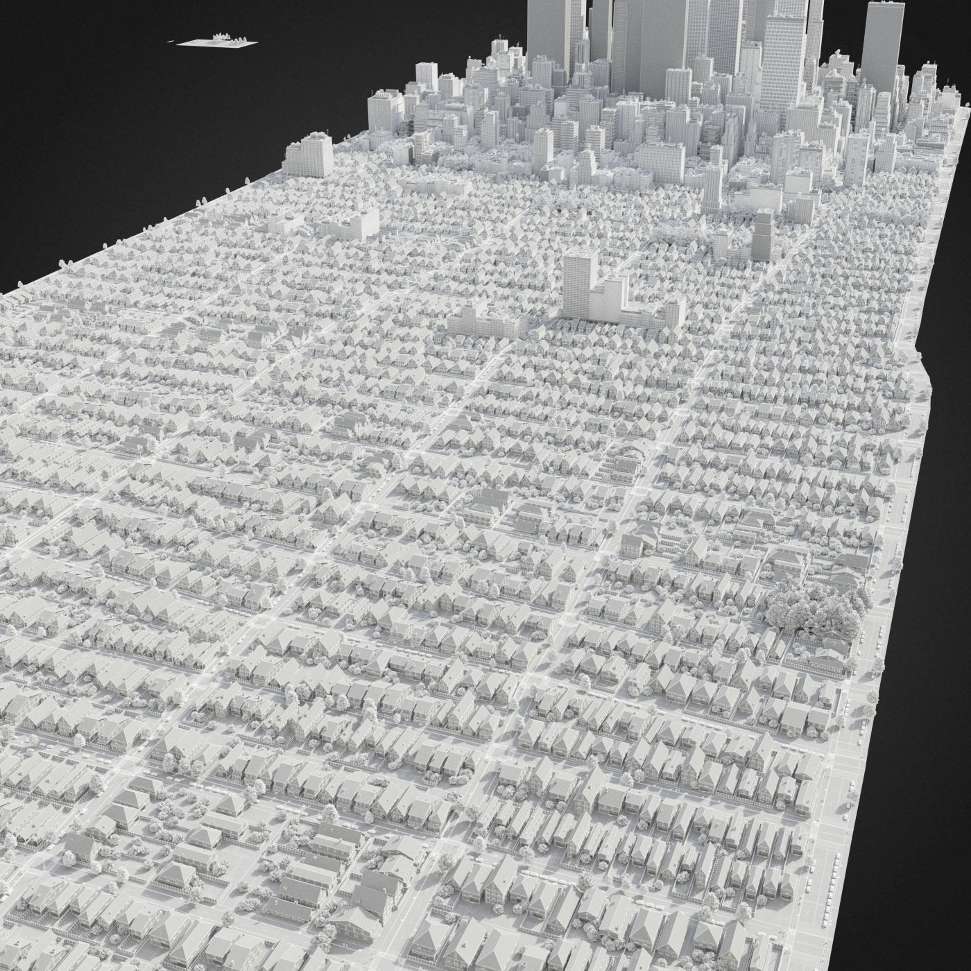 Realistic City R6 3D model_35