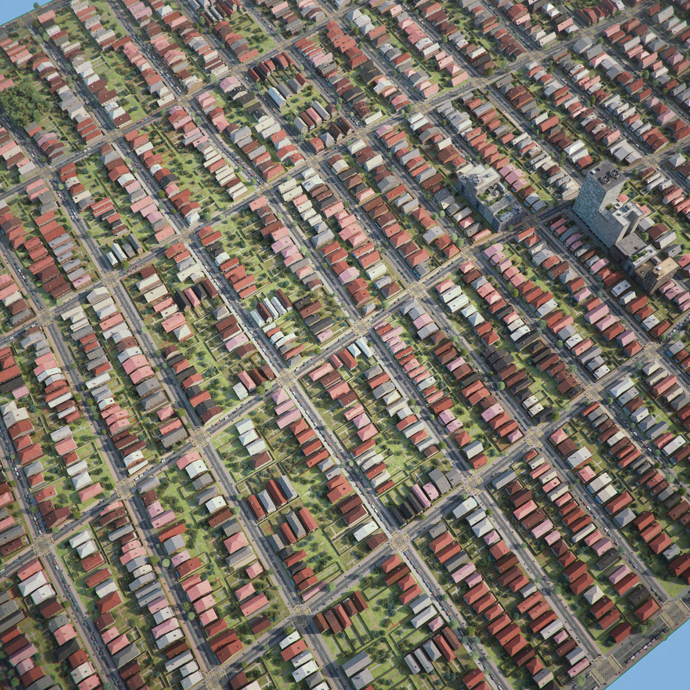 Realistic City R6 3D model_14