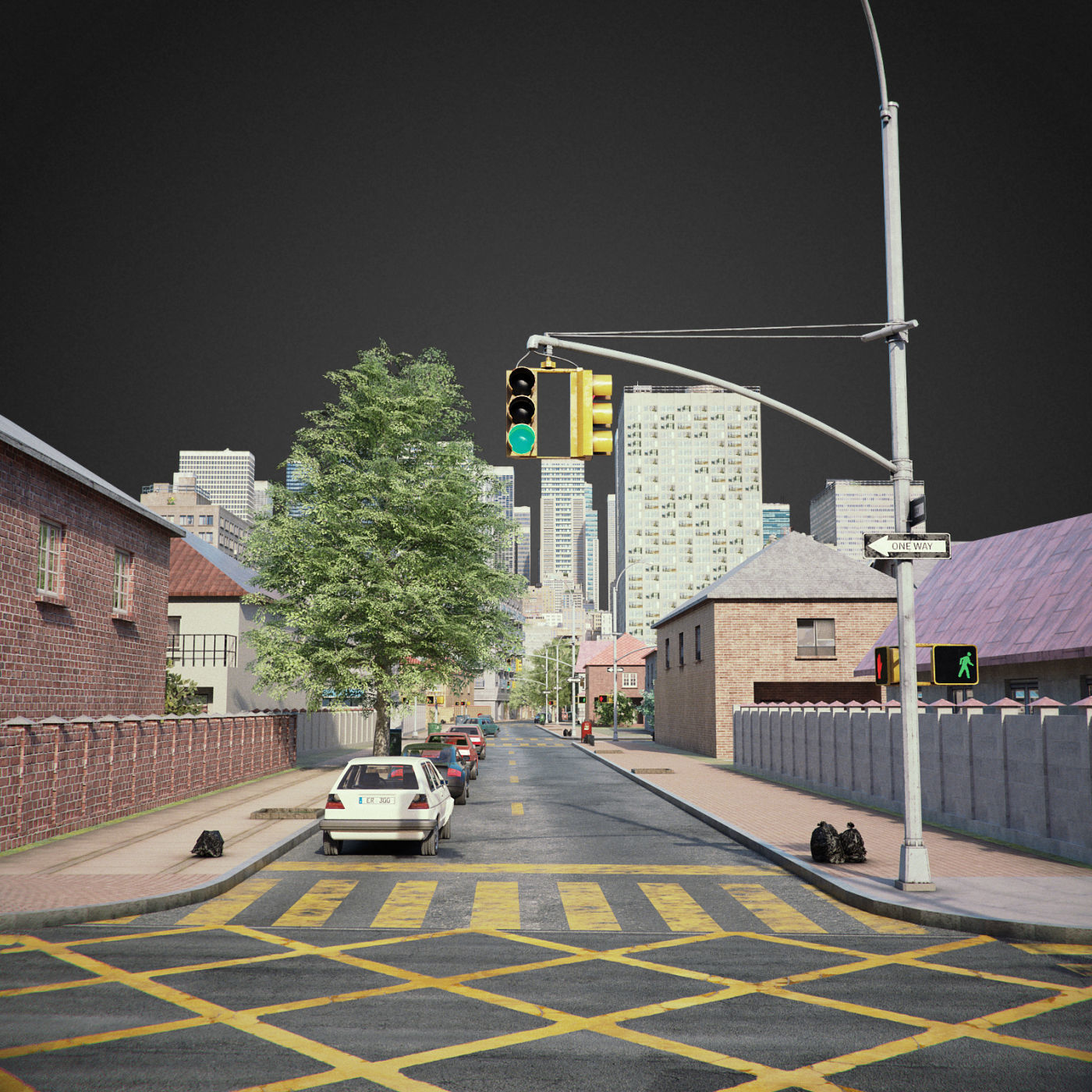 Realistic City R6 3D model_21