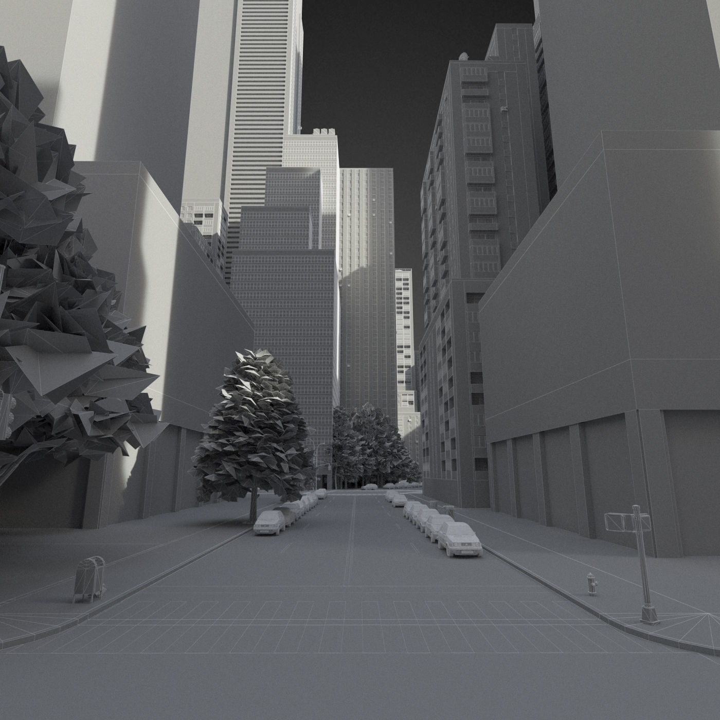 Realistic City R6 3D model_53